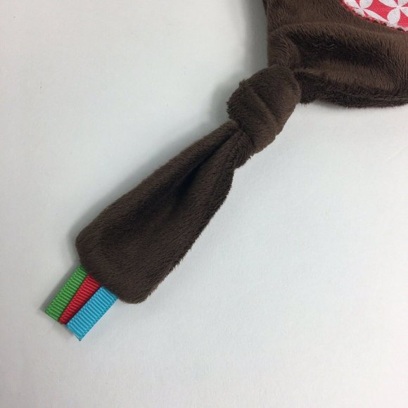 Mud Pie Monkey Lovey Plush Baby Security Blanket 12" Mudpie Jungle Tabs Toys Fun - Picture 7 of 12